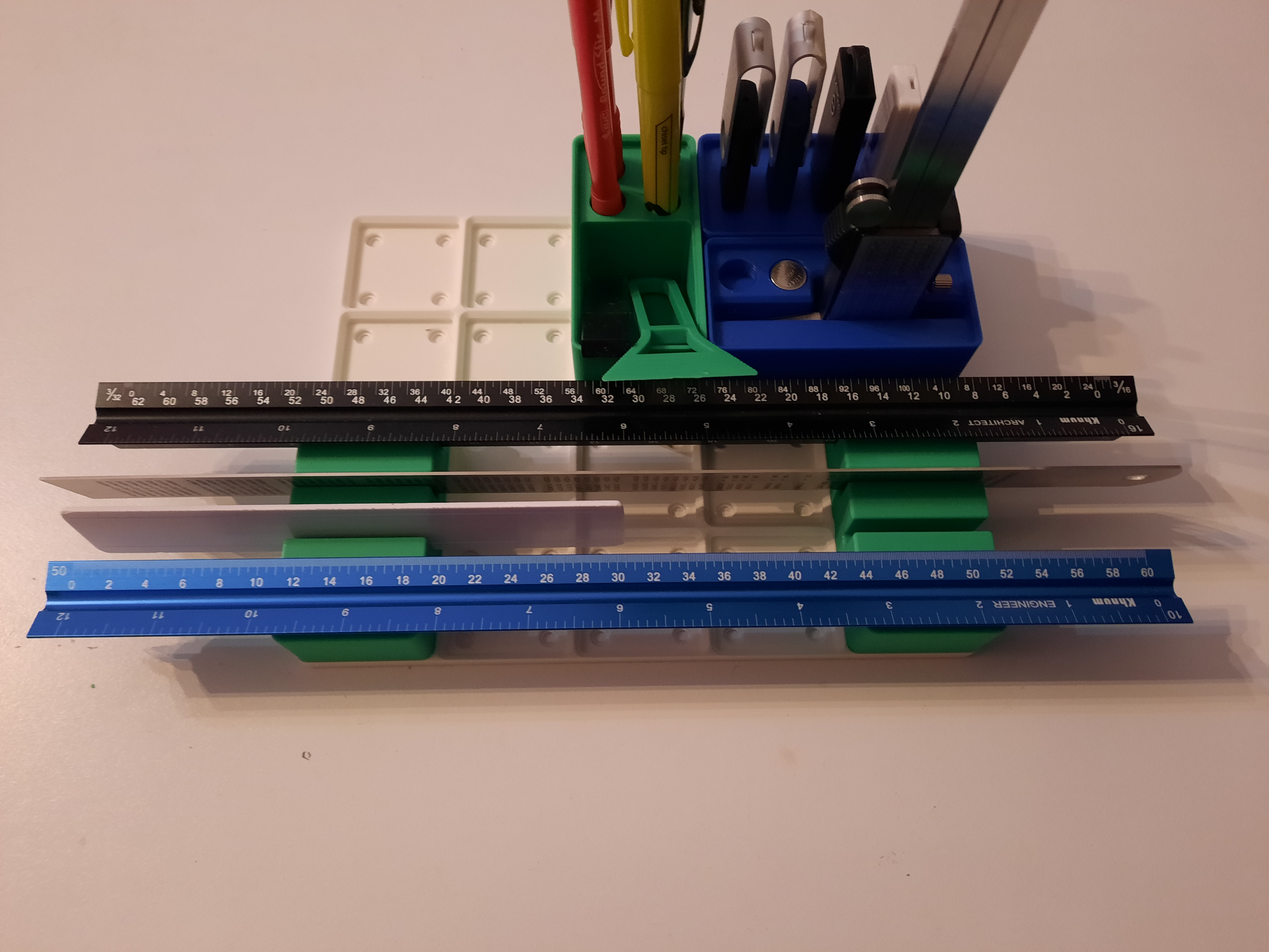 Miniatura 3 do modelo 3D Gridfinity Architectural/Engineering Ruler Holder