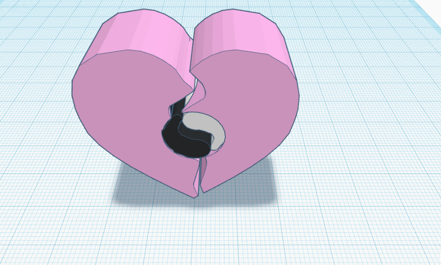 heart with two circles