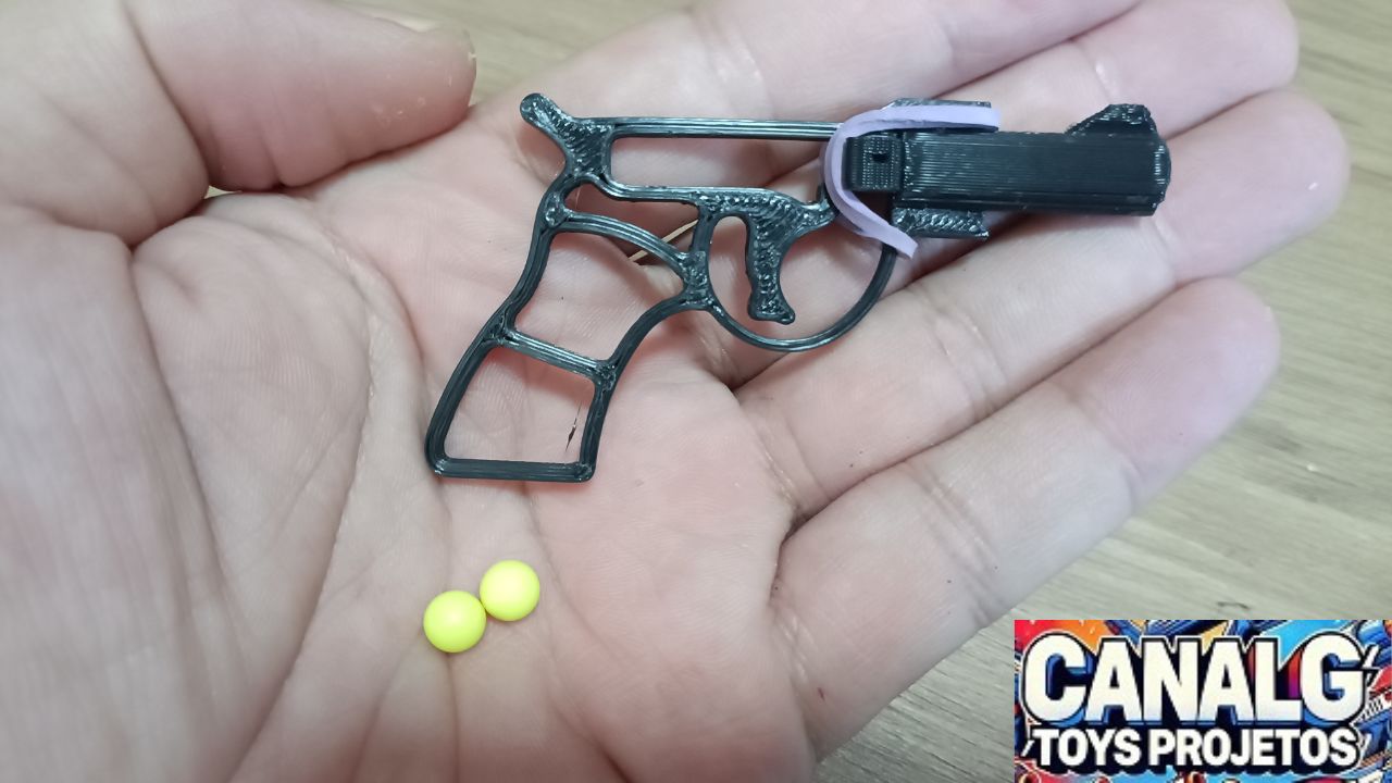 Mini lançador de 6mm impresso em 3D free / G/Toys Projetos