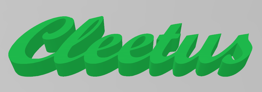 Cleetus Glowing LED Sign