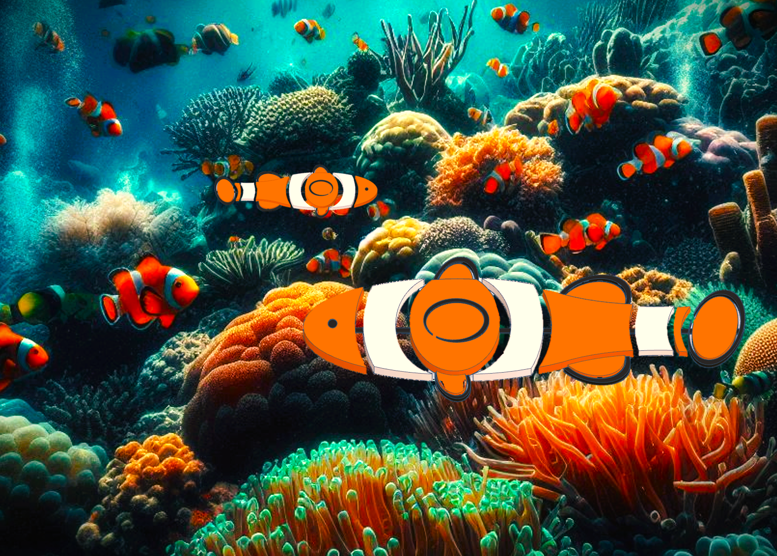 CLOWN FISH MULTICOLOR (3 PARTS)