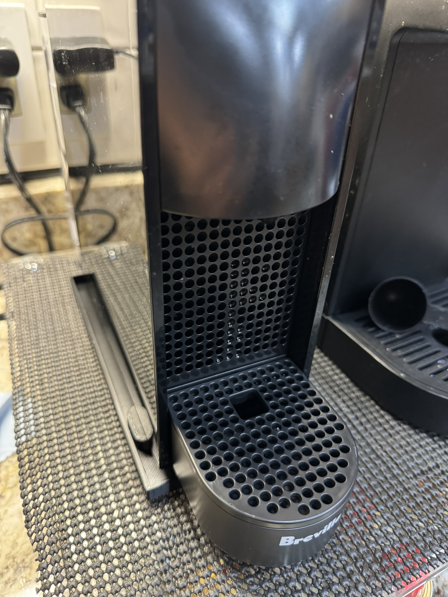Spill tray for Breville Nespresso machine