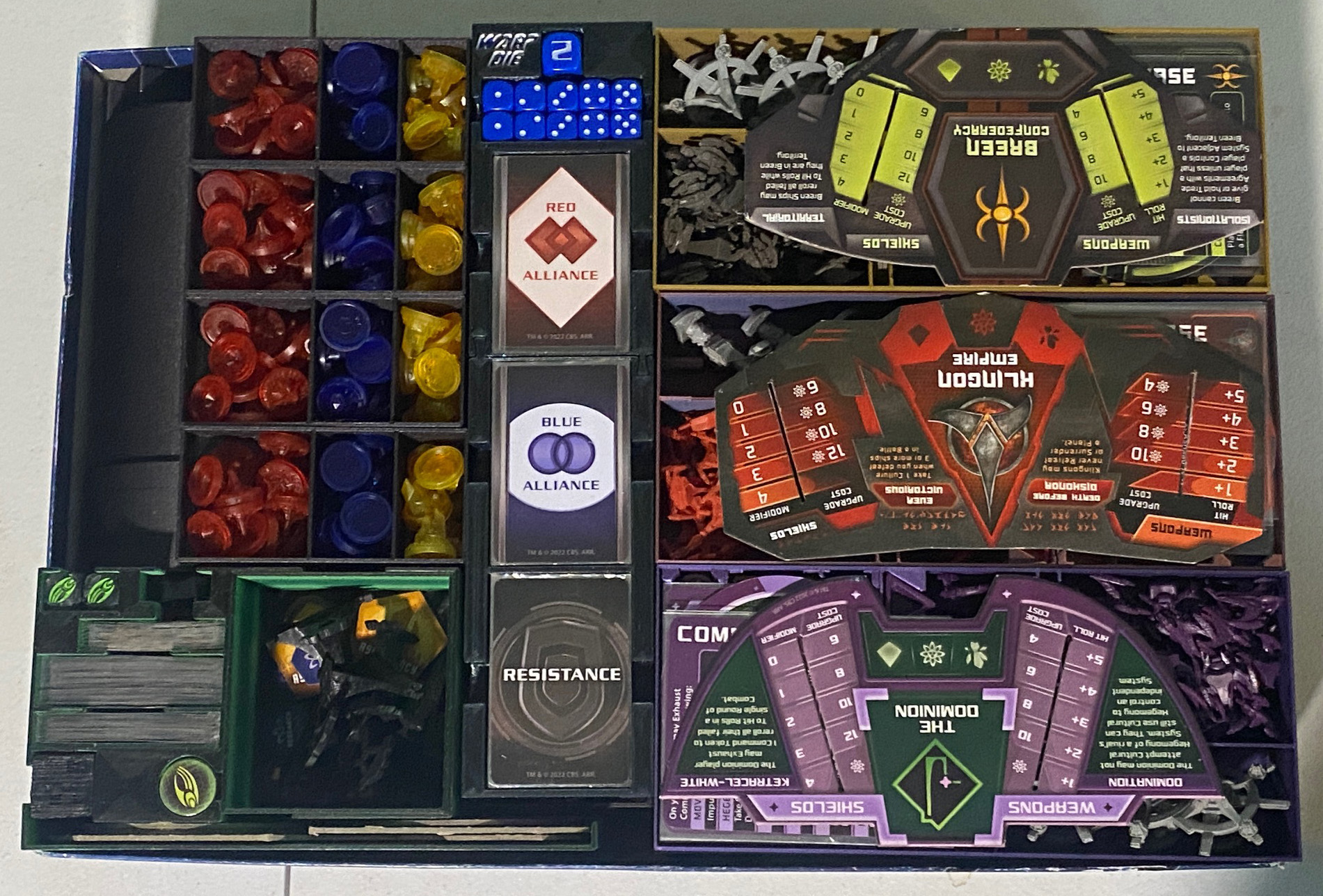 Star Trek Ascendancy Complete Storage Solution - Base to Dominion