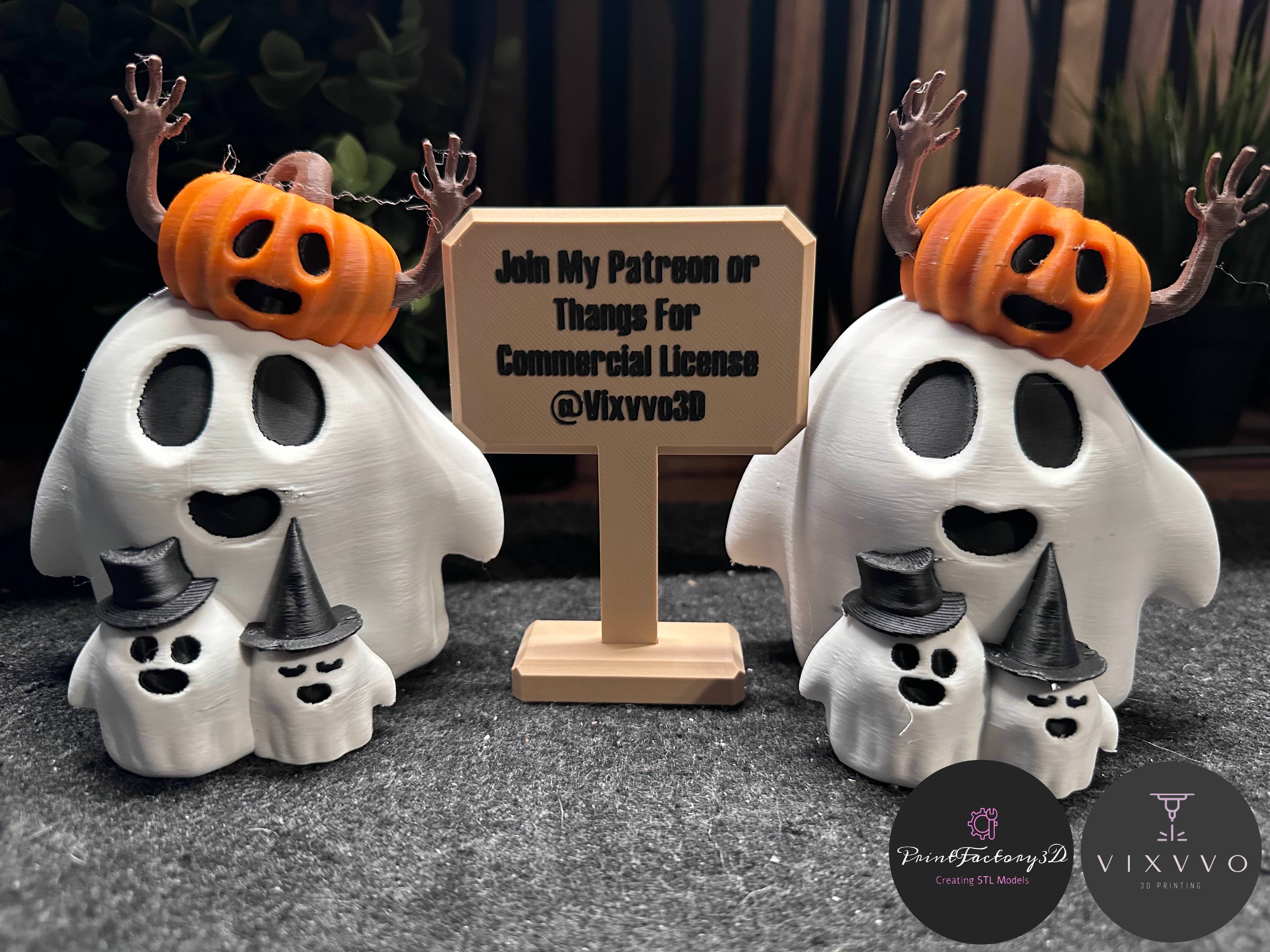 halloween ghost familly