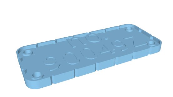 vex iq licence plate