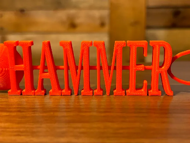 Hammer throw nameplate