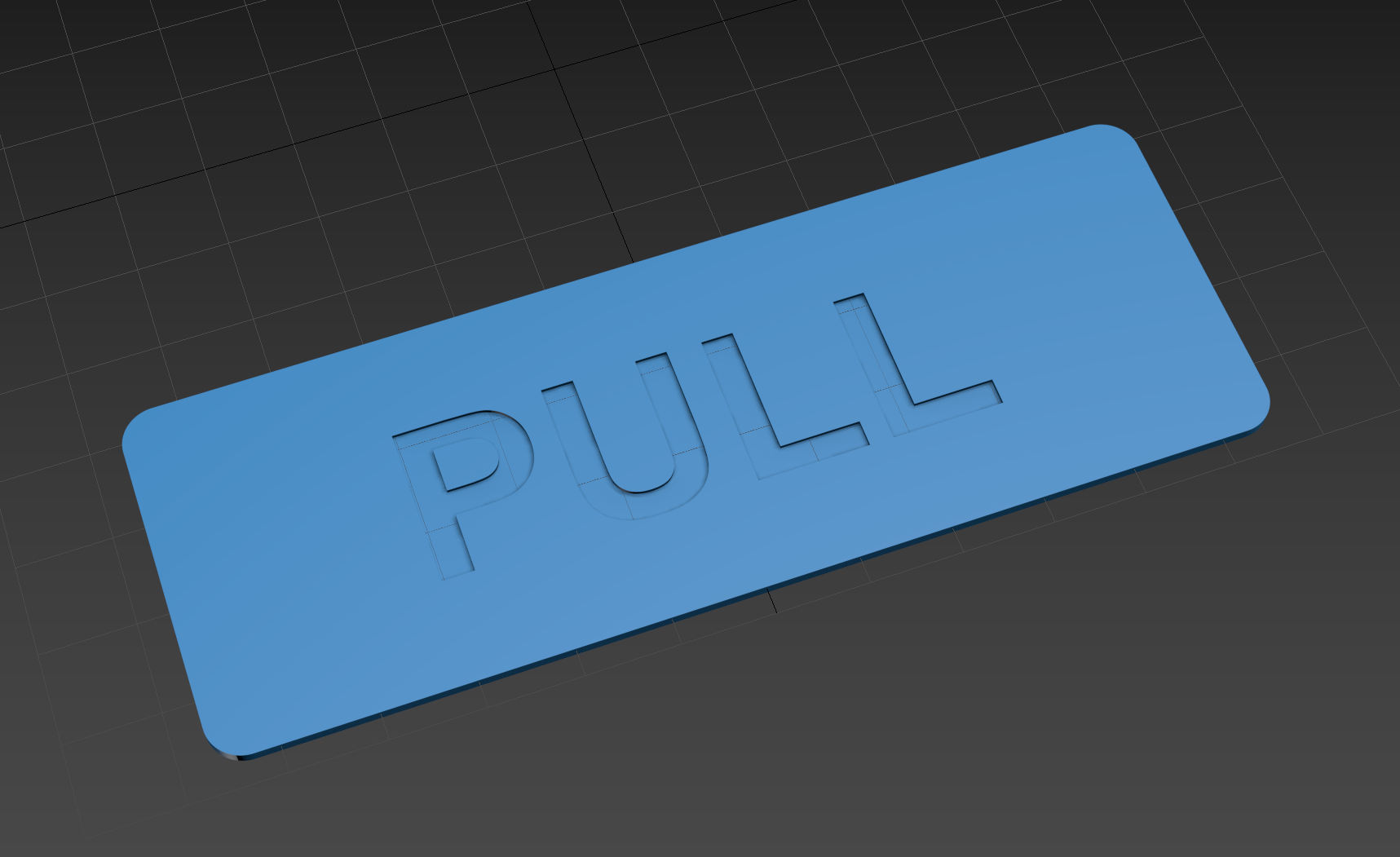 Miniatura 2 do modelo 3D Push Pull Door Sign