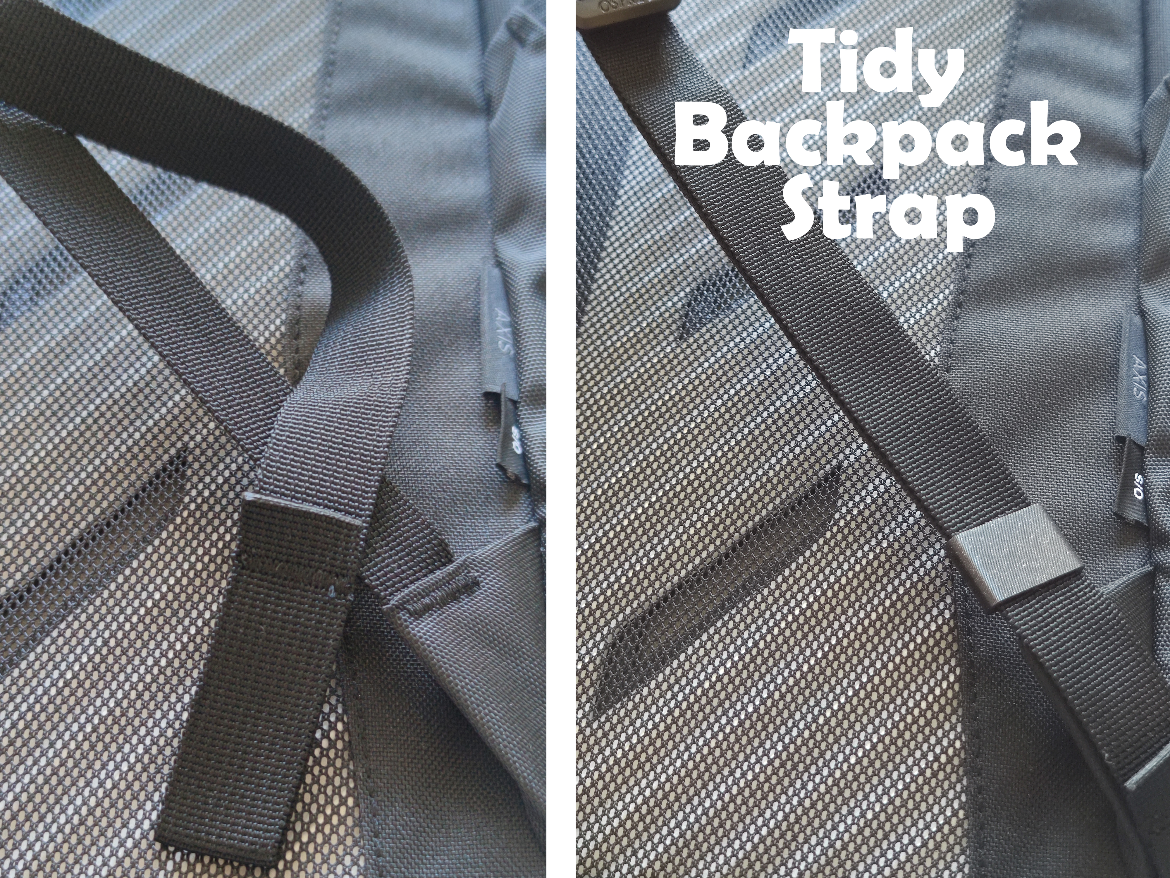 Make your backpack straps tidy!