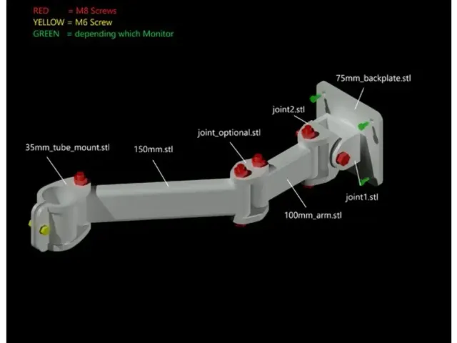 75 / 100 mm Modular Vesa Arm
