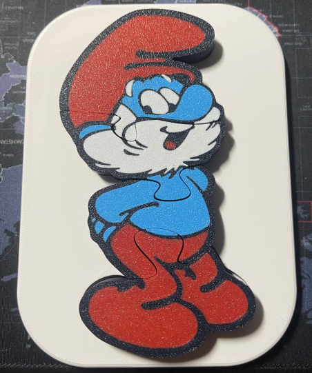 AMS - Papa Smurf - insert puzzle for kids - AMS