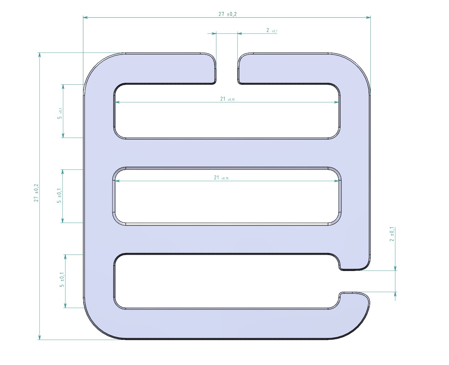 Plastic CLIP for Belt tape 20mm by Andrii Chernenko Download free STL