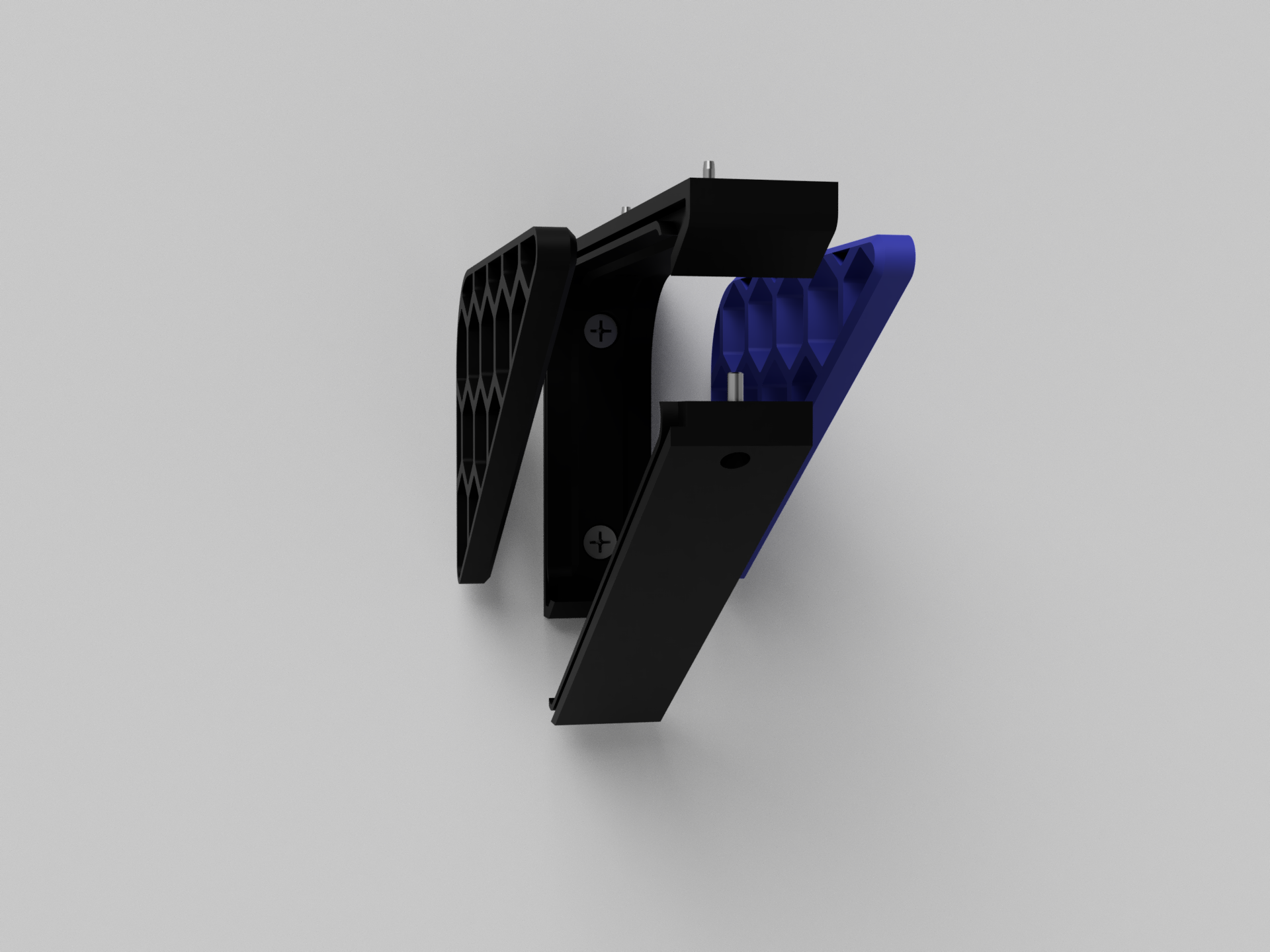 Shelf Bracket with Hexagonal Accents