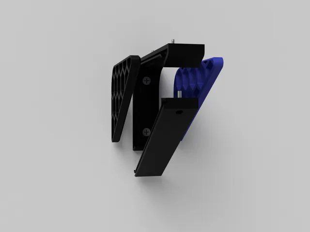 Shelf Bracket with Hexagonal Accents