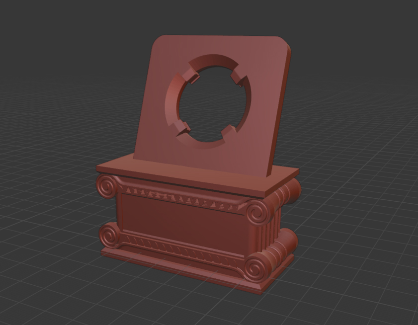 Ancient Coin Display Stand Ionic Column by m_castle Download free