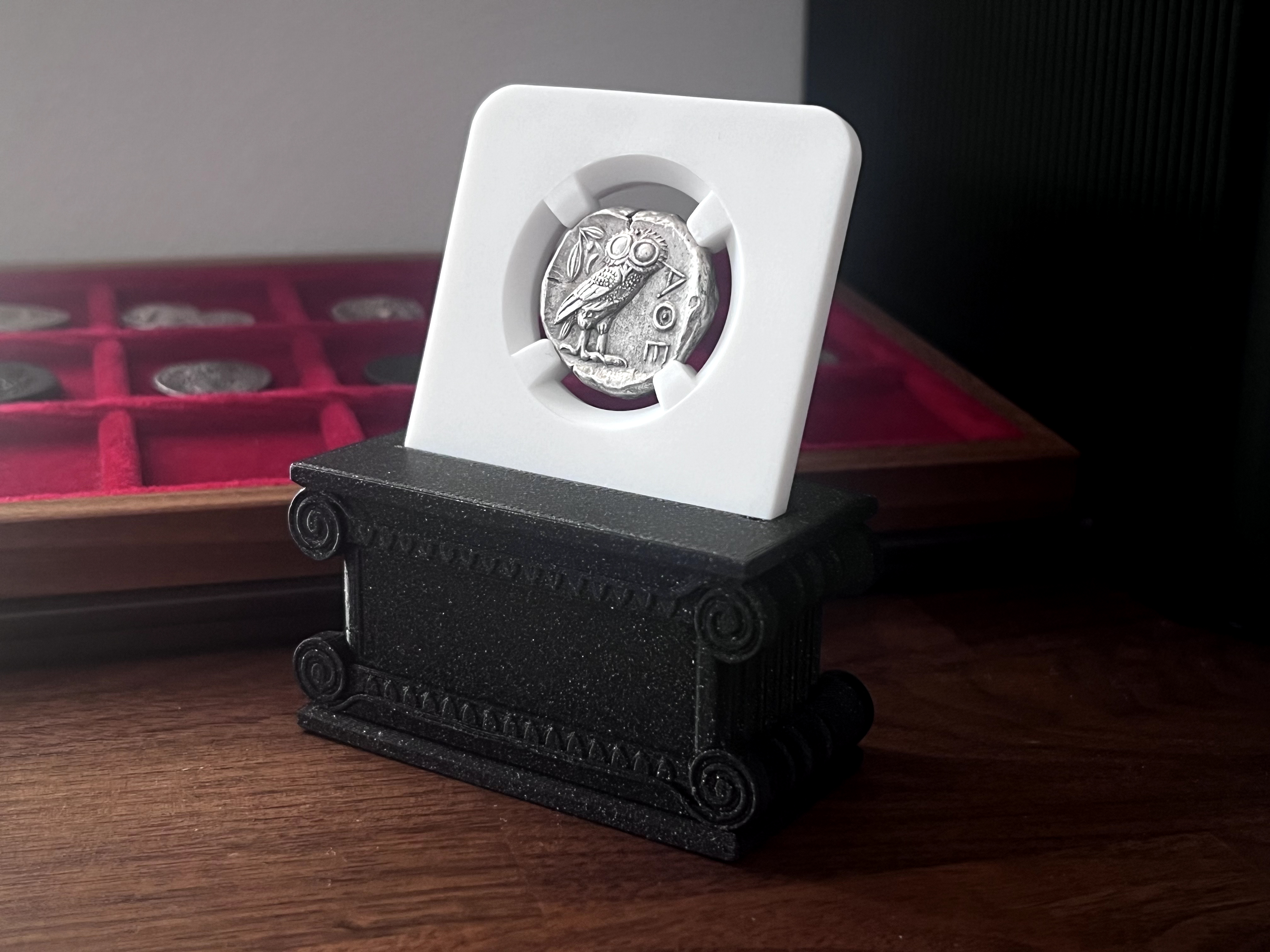 Ancient Coin Display Stand - Ionic Column