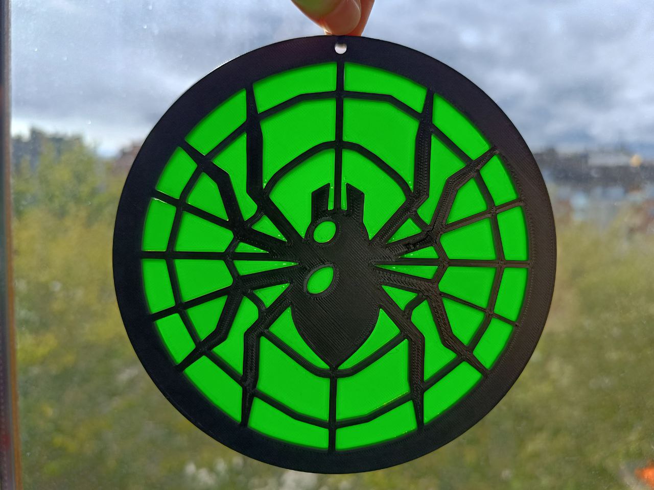 Spooky Halloween 2024 Series: Stained-Glass Effect Spider