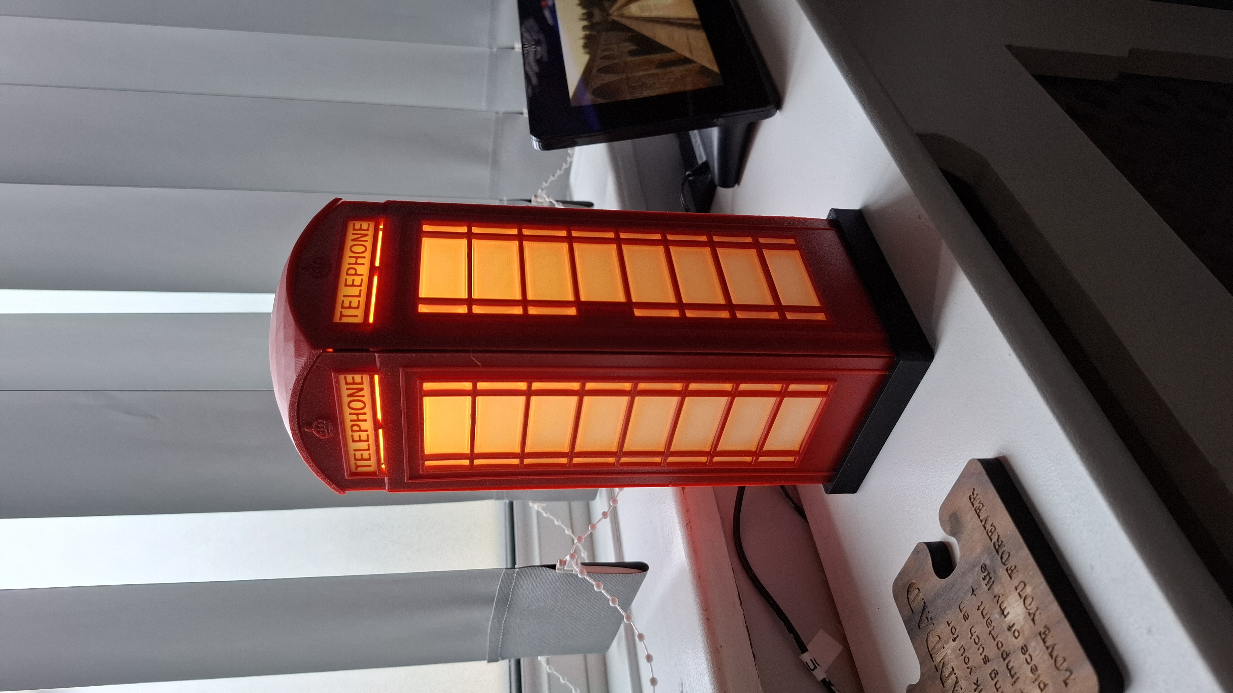 Jumbo K6 Telephone Kiosk Lamp - Approximately 250mm/10 Inches Tall