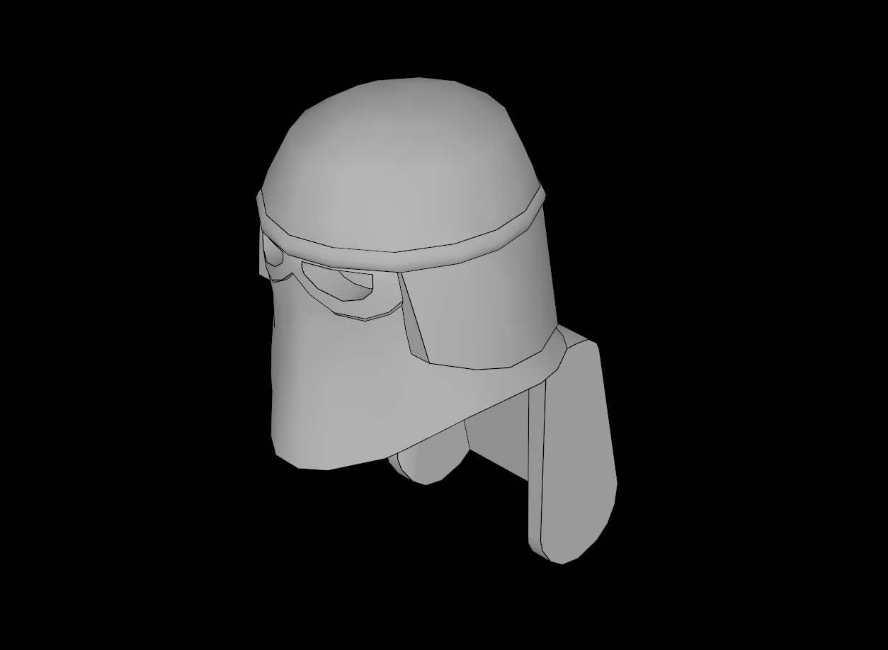 Lego Compatible (44360.dat) Minifig Helmet SW Snowtrooper