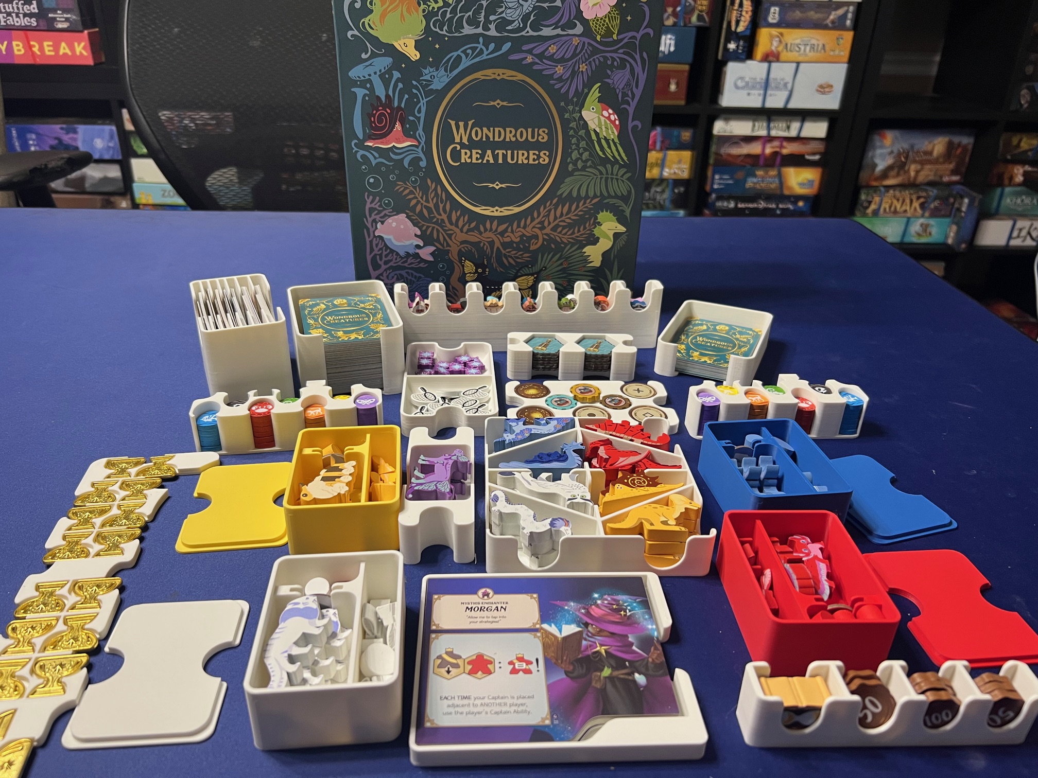 OLD VERSION Wondrous Creatures Board Game Functional Insert and Organizer