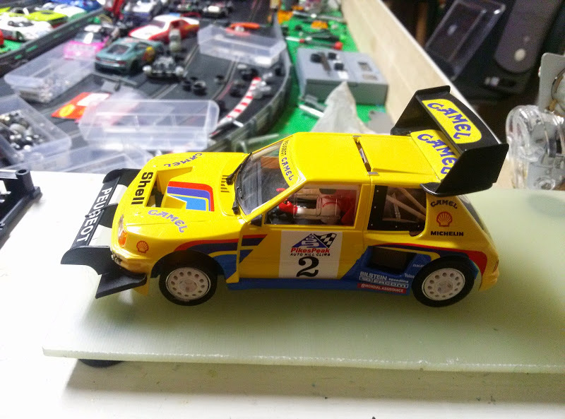 spirit peugeot 205 1/32 scale slot car chassis to slot.it by jeremy
