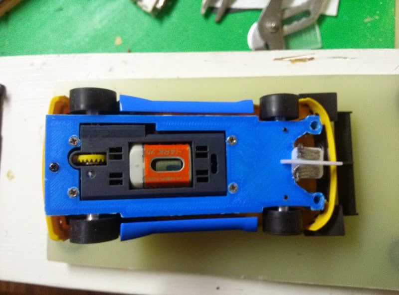 spirit peugeot 205 1/32 scale slot car chassis to slot.it by jeremy