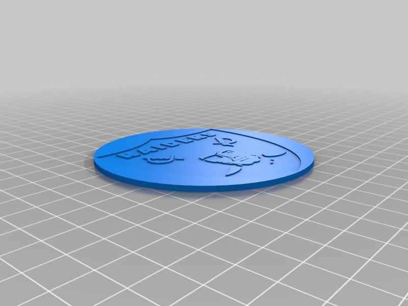Miniatura 2 do modelo 3D Raiders coaster (multimaterial)