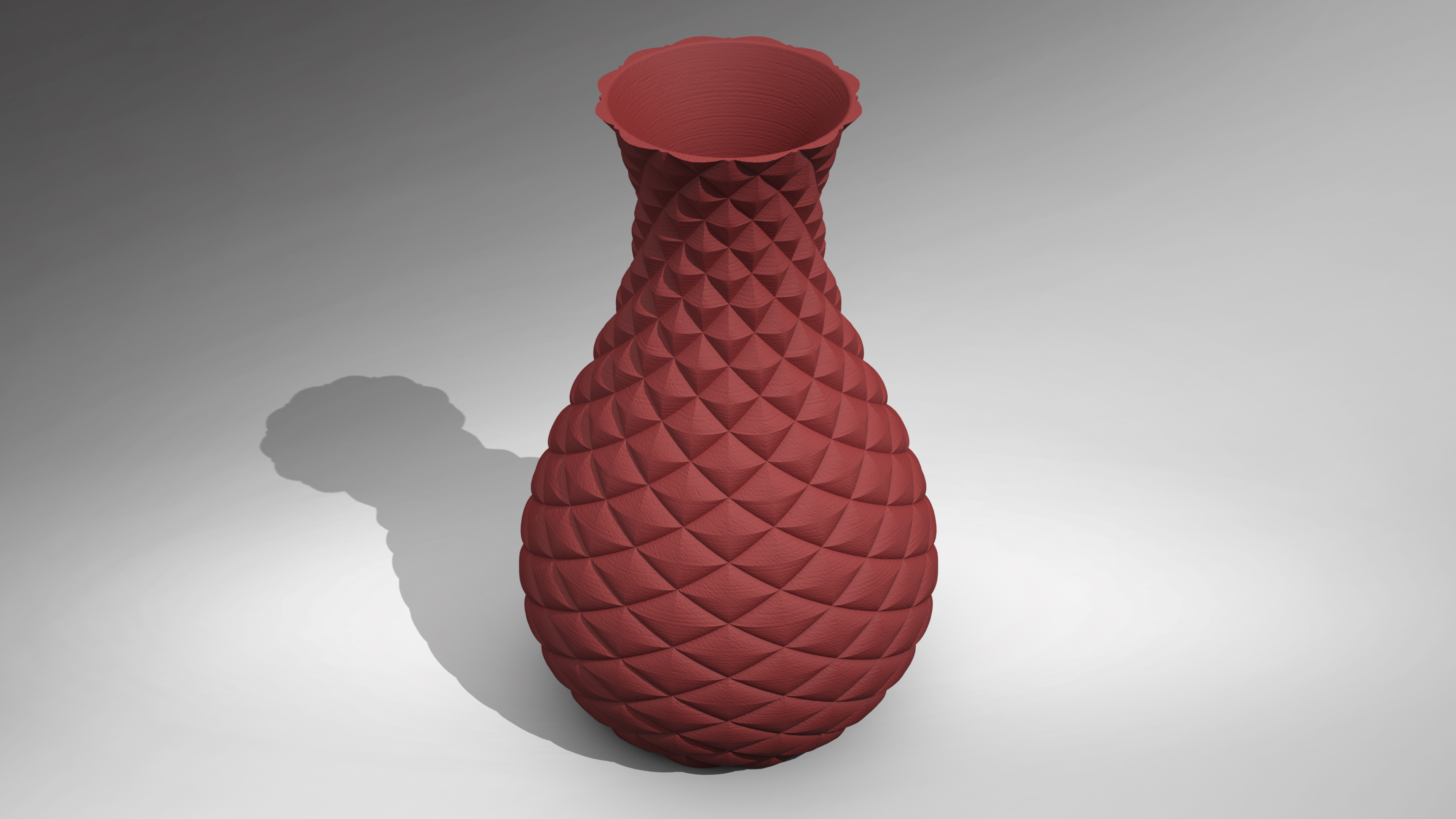 Flower pot, dragon scales vase by Esketit 02 Download free STL model