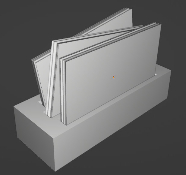 Businesscardholder tilted cards