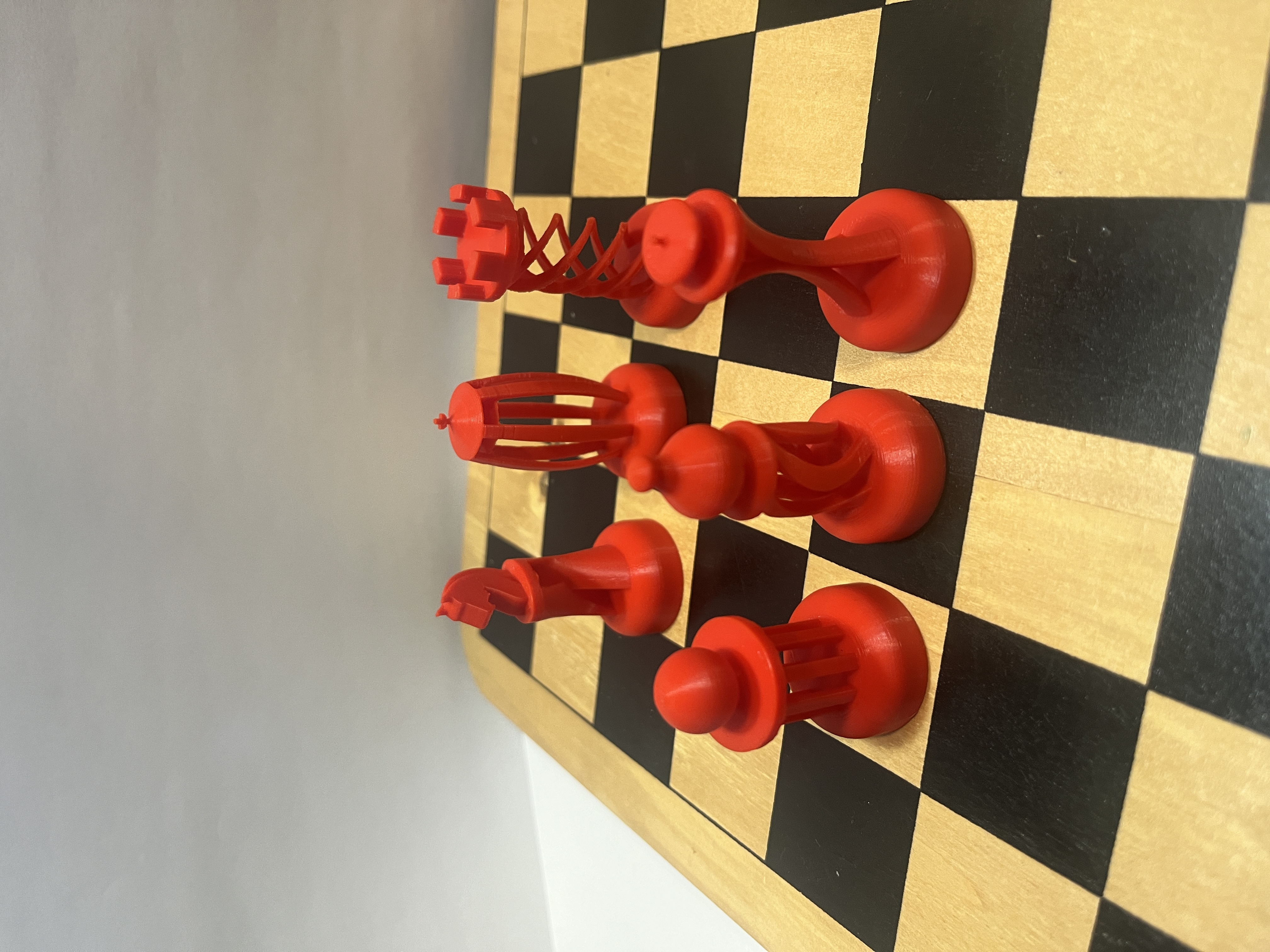 Truss-work Chess Set