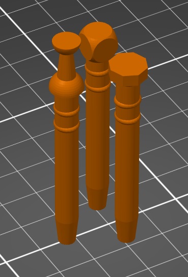 Cribbage pegs