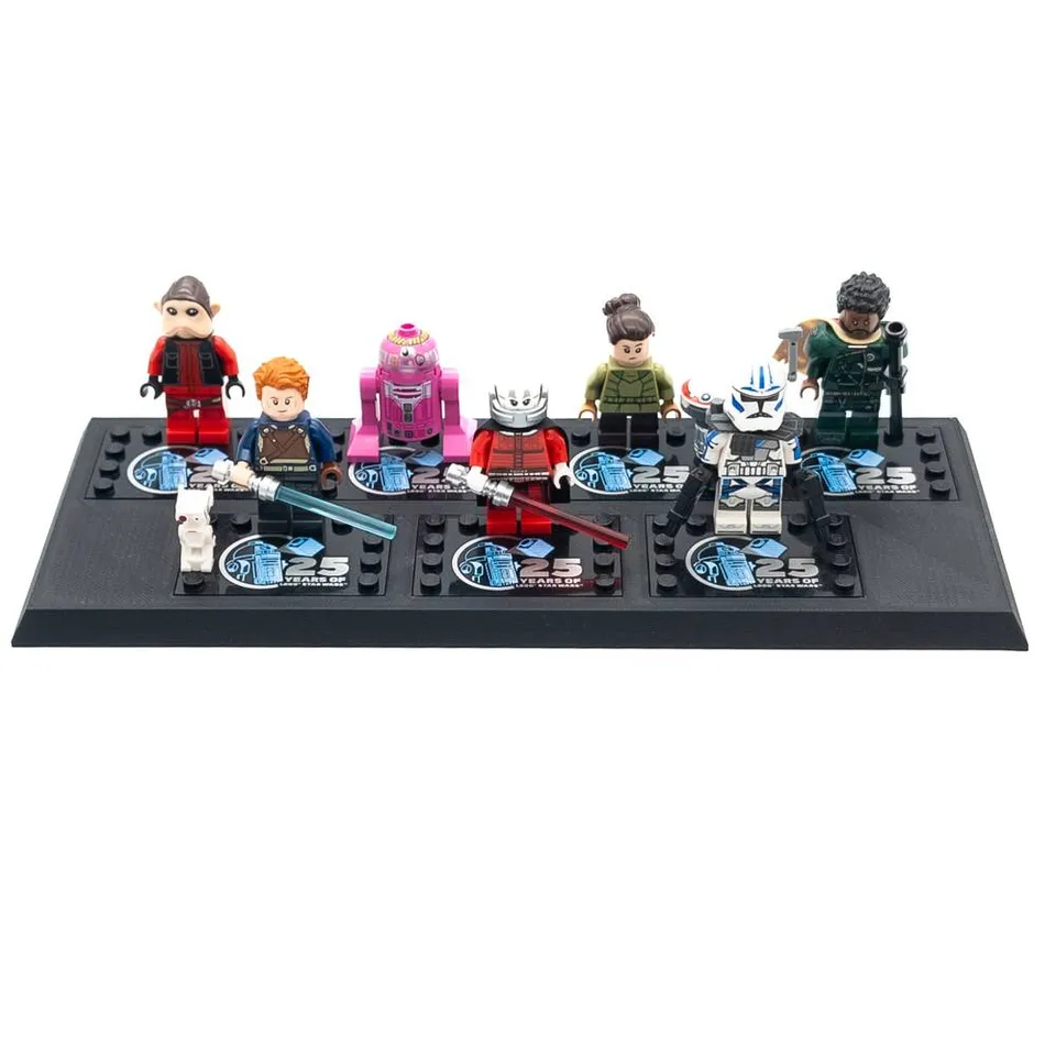 Display Stand for LEGO Star Wars 25th Anniversary (2024 Minifigures  20th Anniversary (2019)
