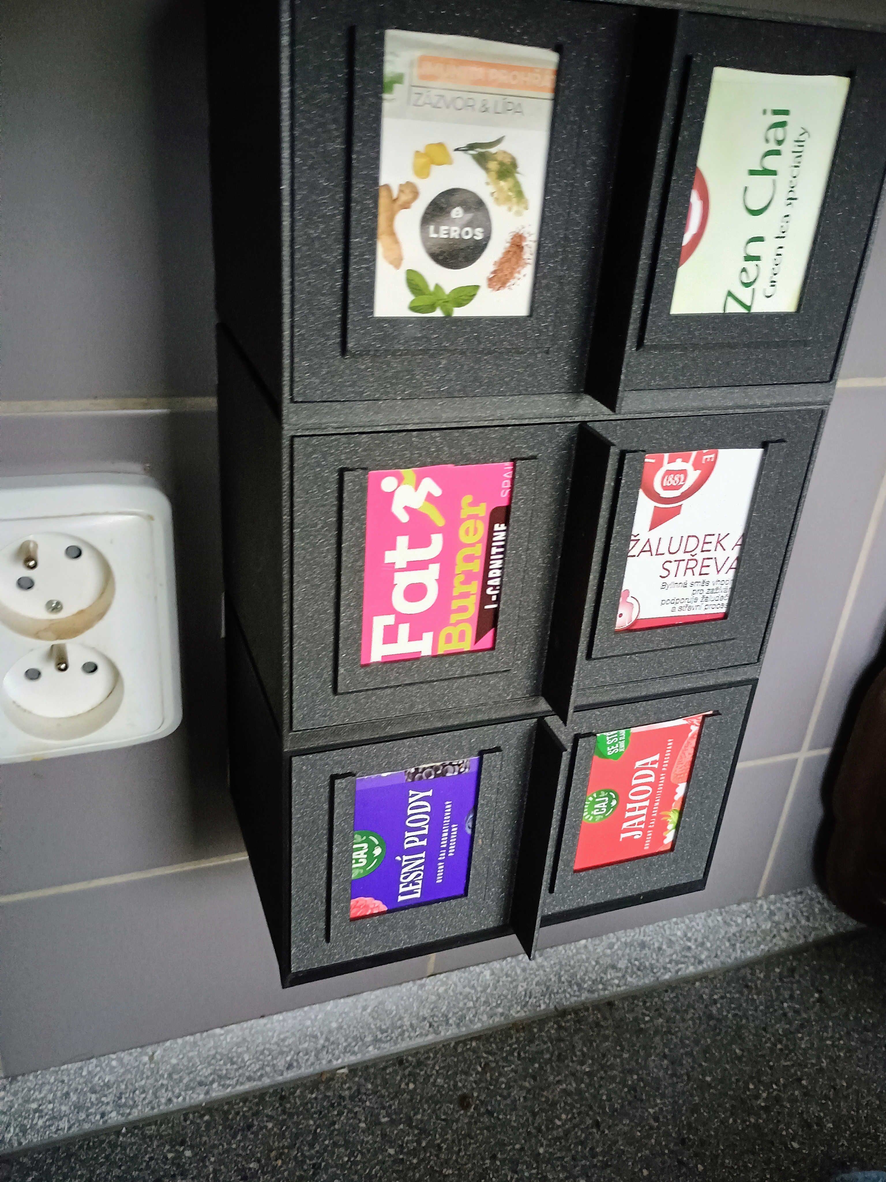 Tea Box Tea Organizer easy printable without suport