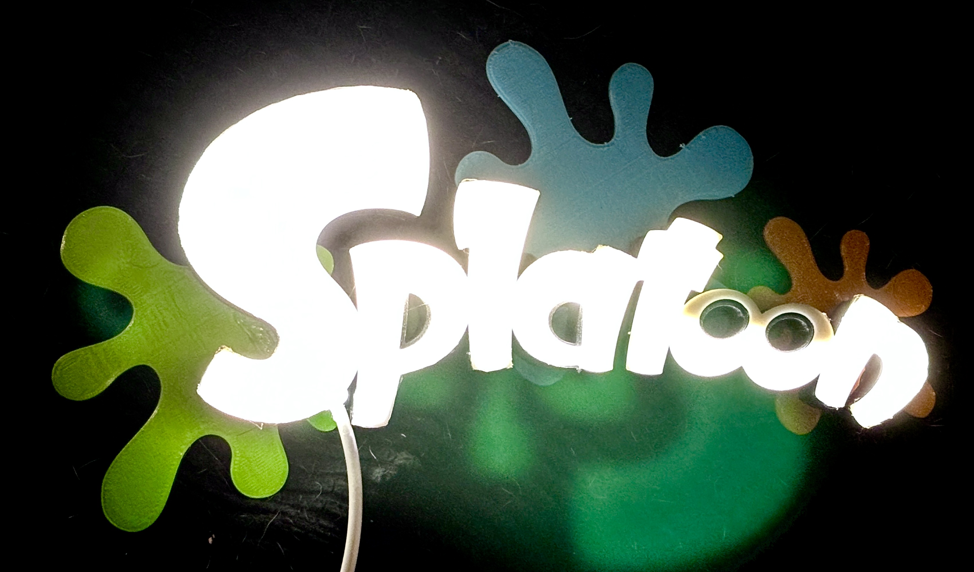 SPLATOON inspired lighted sign