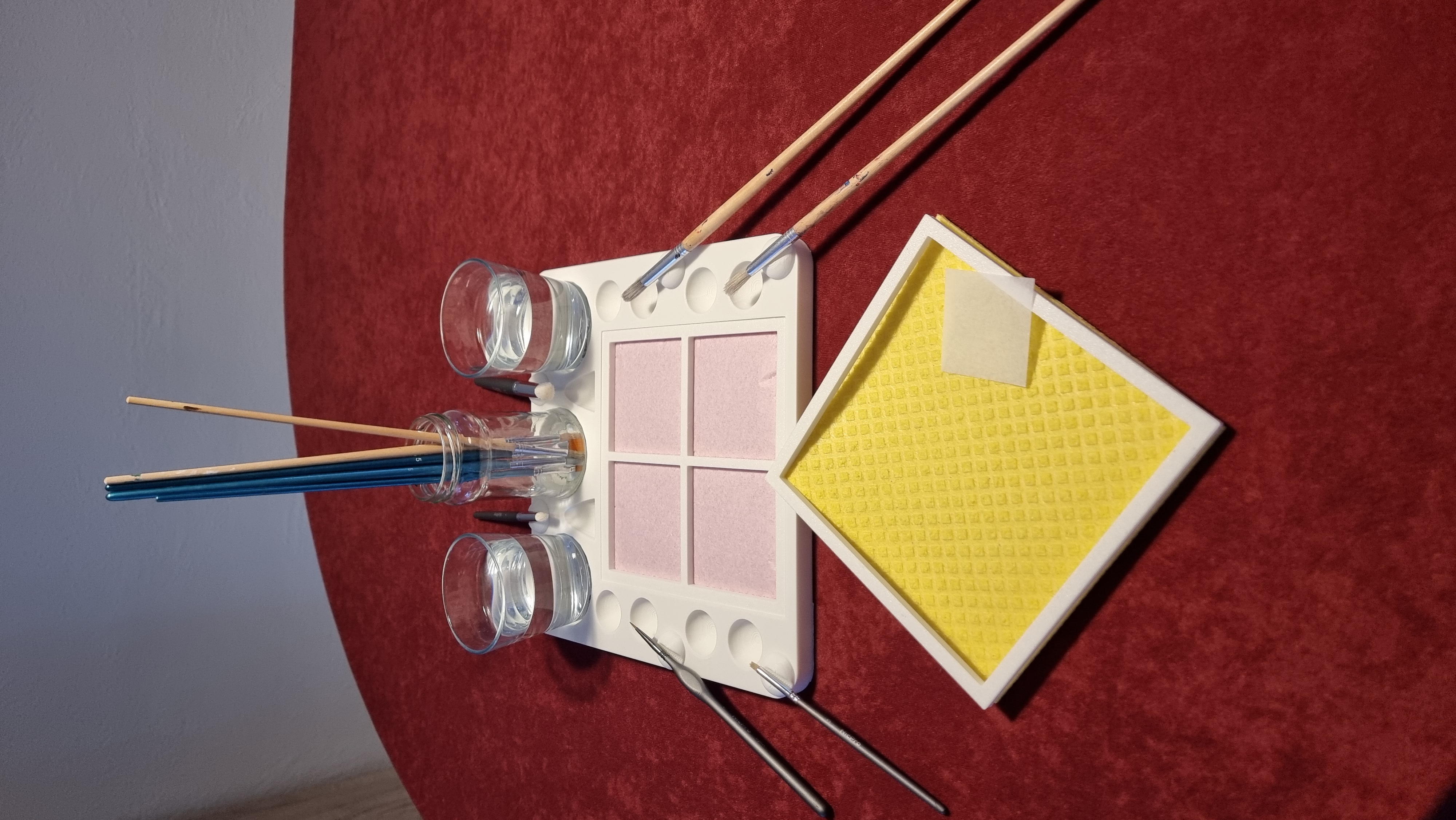Wet Palette / Nass-Mischpalette für  Acrylfarben
