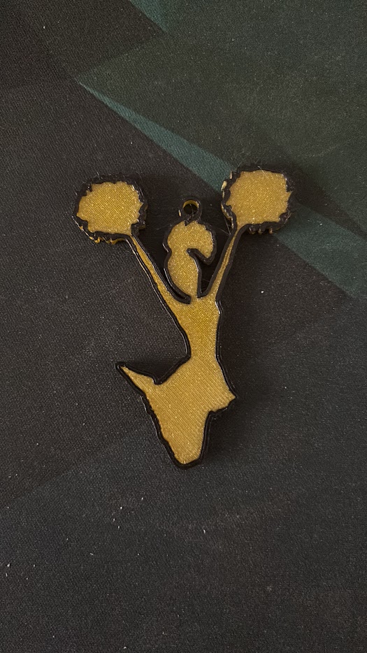 Cheerleader keychain