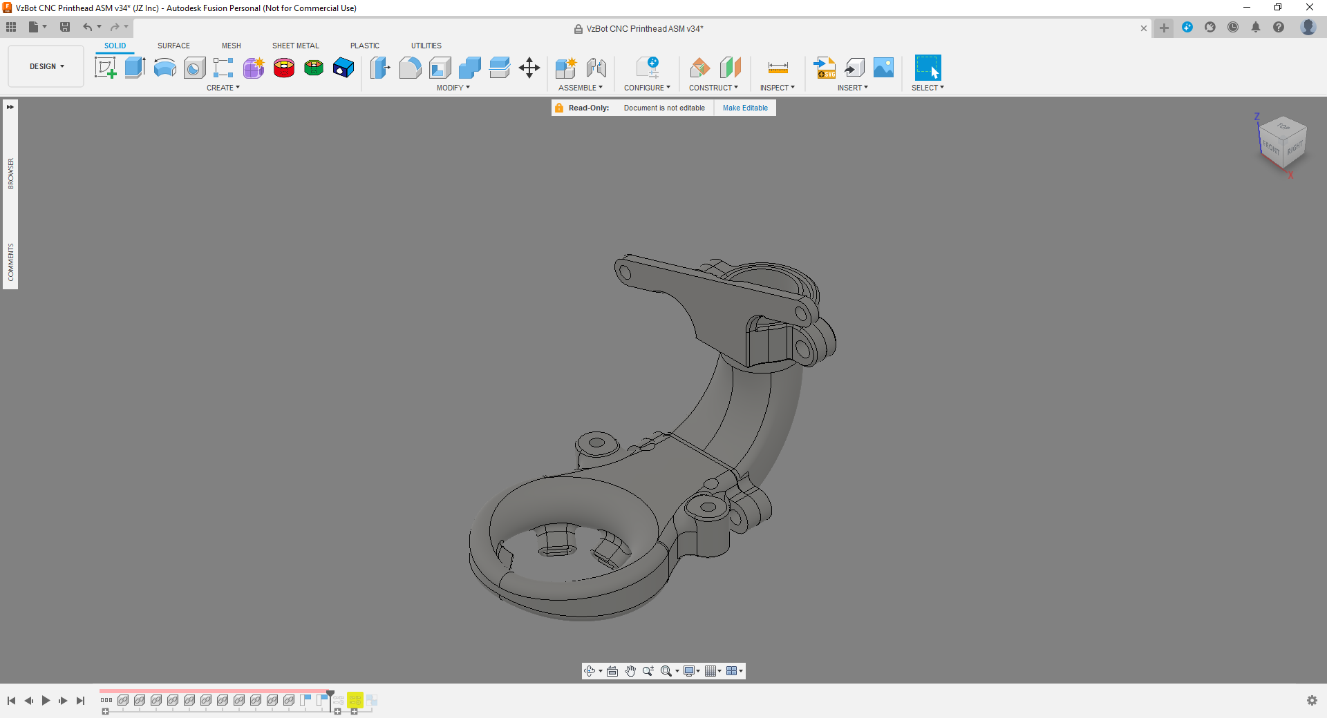 Zephyrus Duct System / Z.D.S for CPAP VzBot (BD Sensor M, Beacon RevD-H, Cartographer)