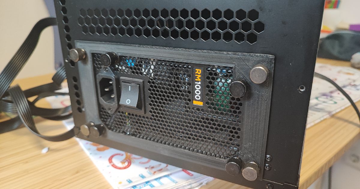 PSU Bracket for Fractal Design Define XL R2 by Sam Download free STL