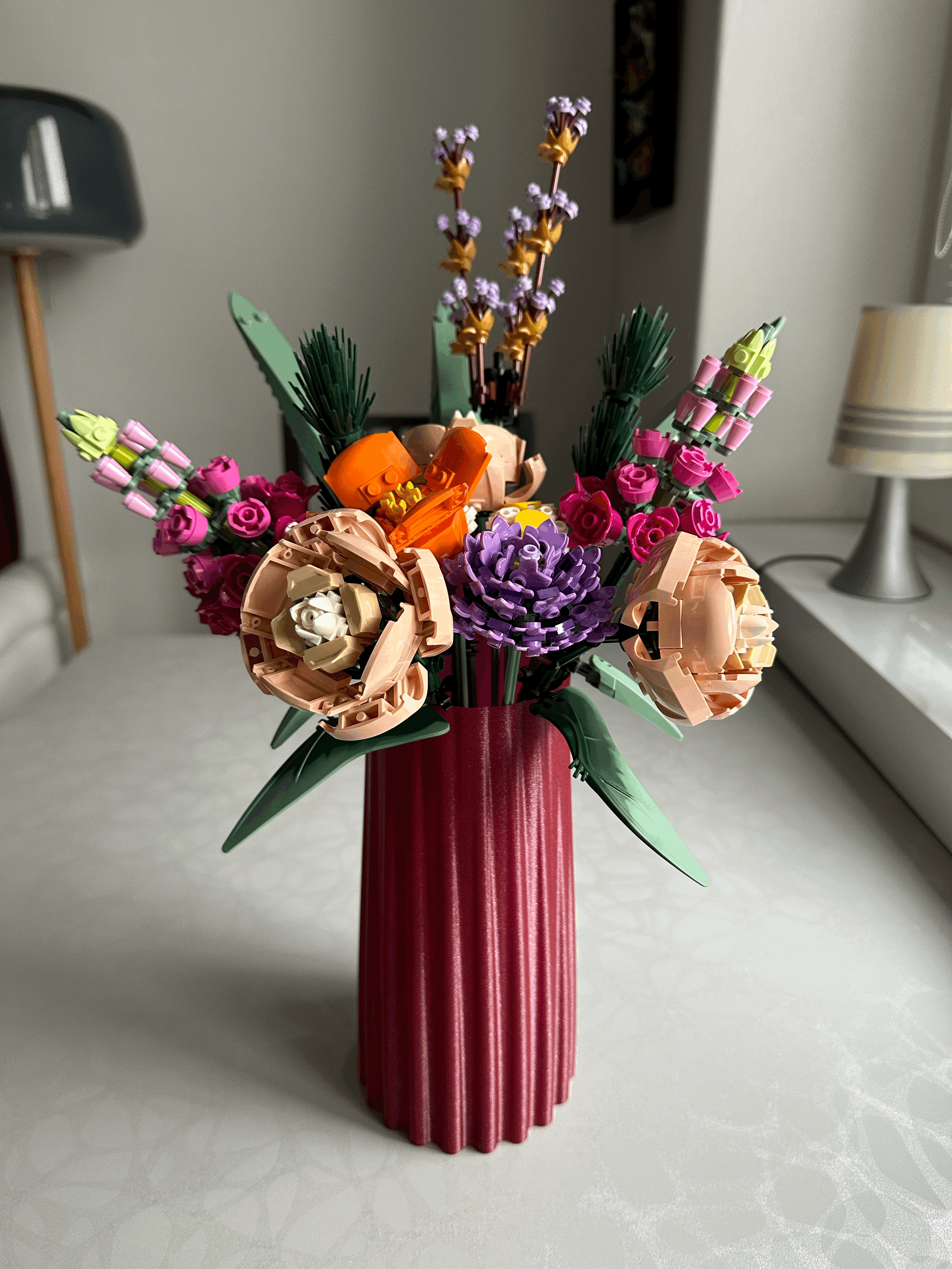 Design vase not only for Lego flowers
