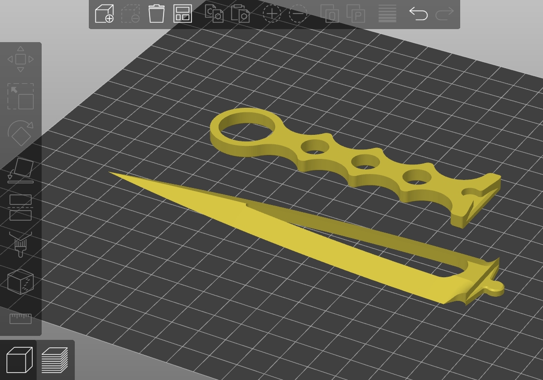 REMIX Skeletonized Dagger by FileForge by KefirrMM | Download free STL ...