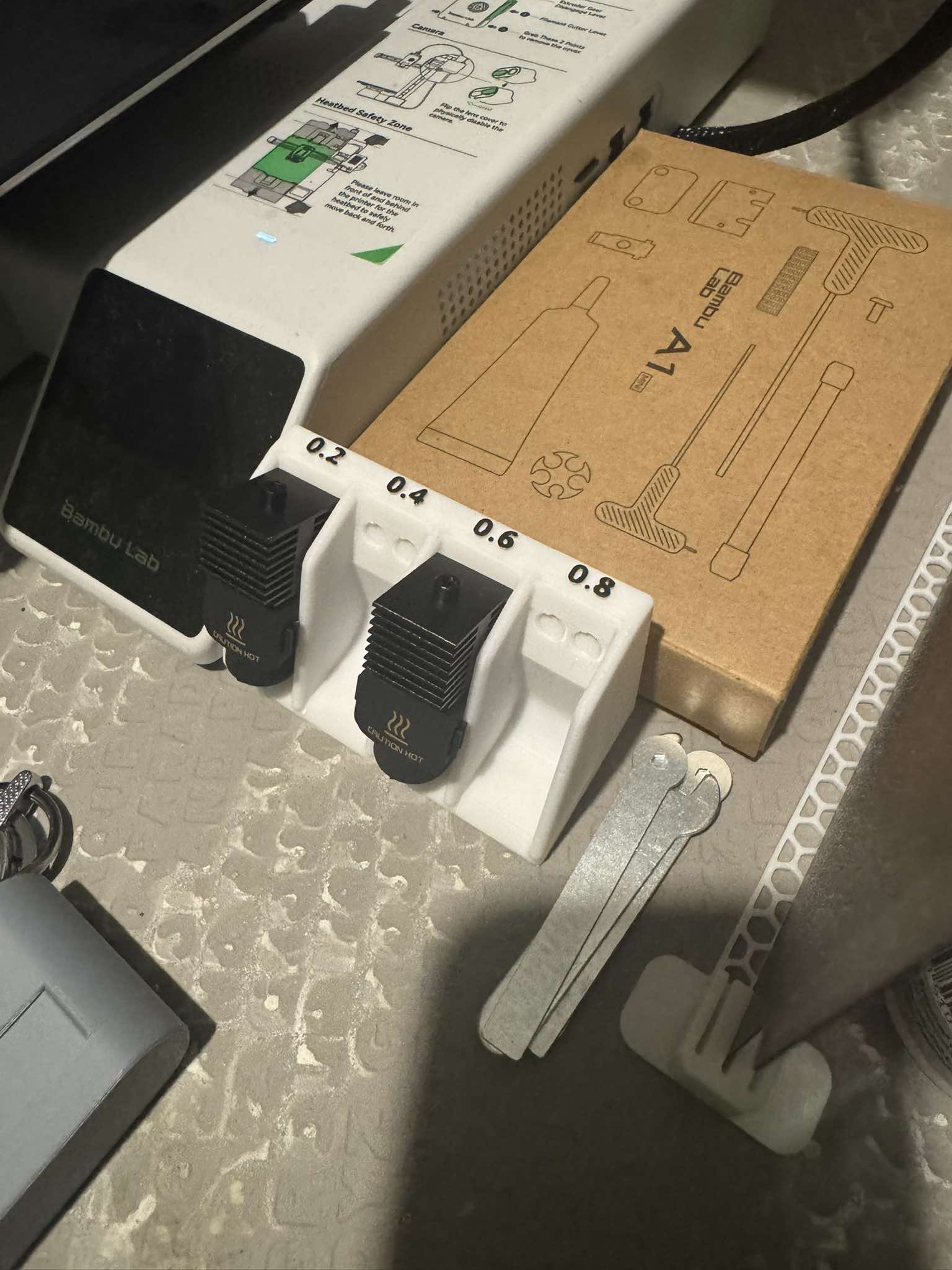 Bambulabs A1 & A1 mini hotend holder (only 1 for each size)