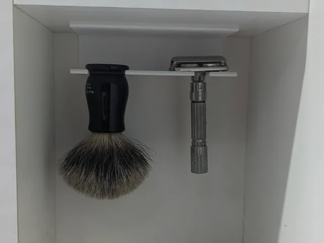 holder for razor and brush