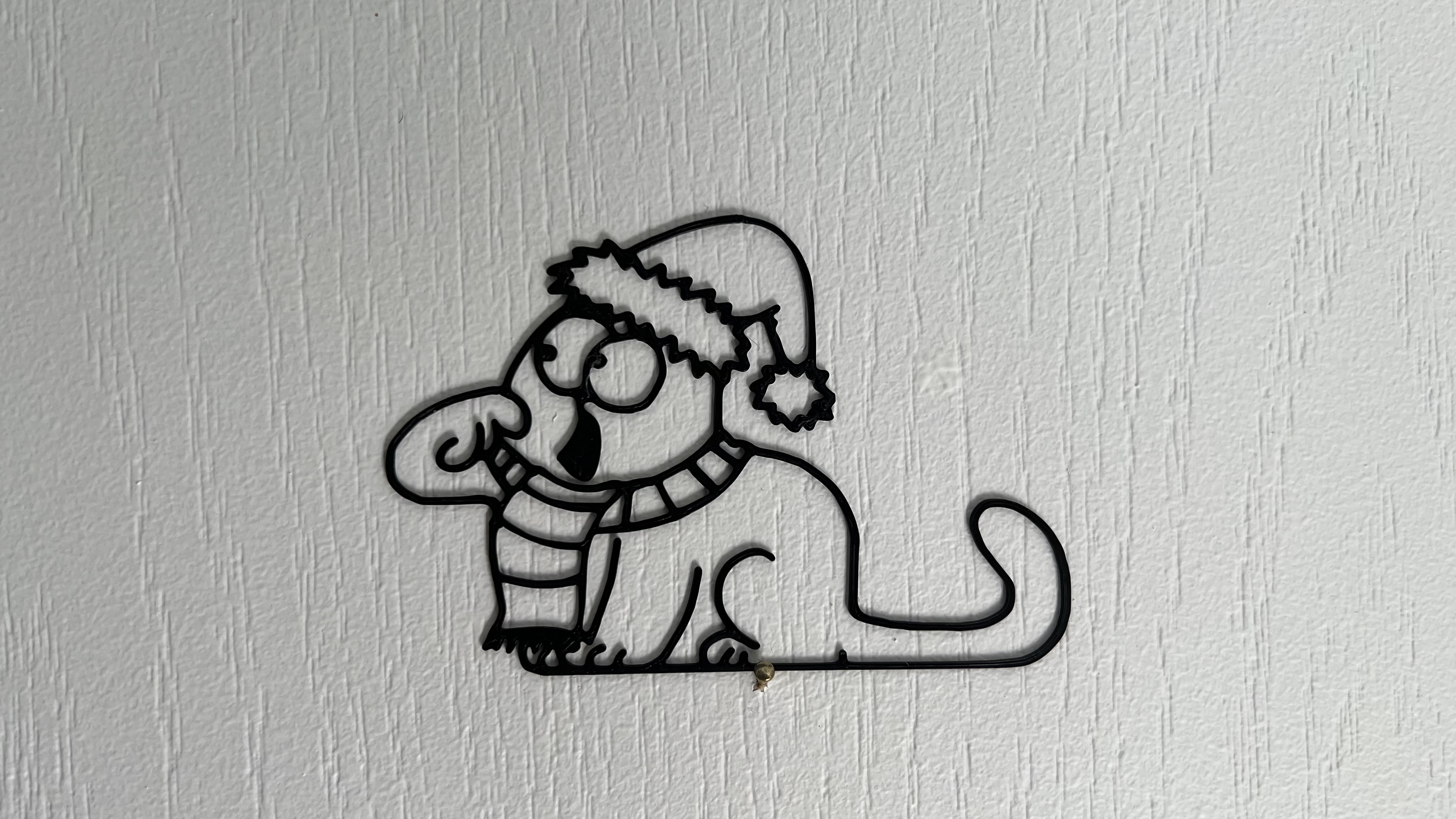 Christmas Simon's Cat Wall Art #1