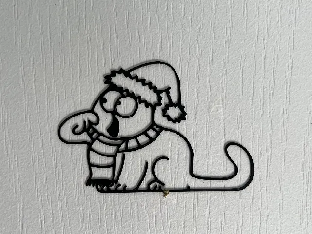 Christmas Simon's Cat Wall Art #1