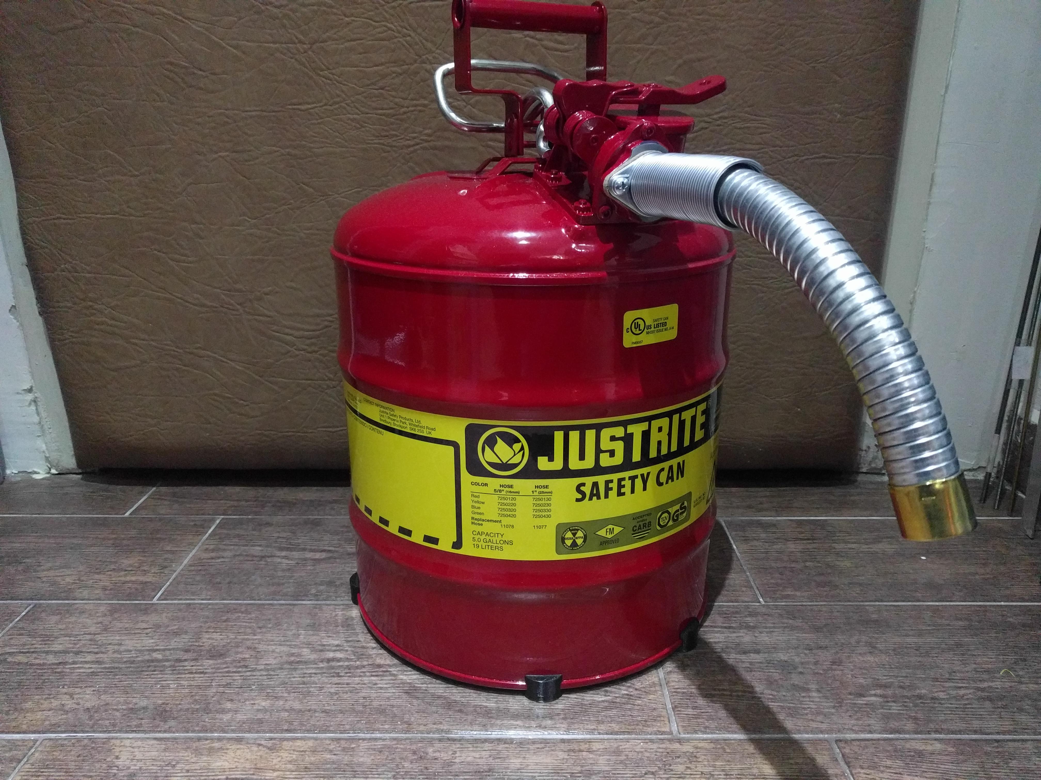 Justrite safety can feet