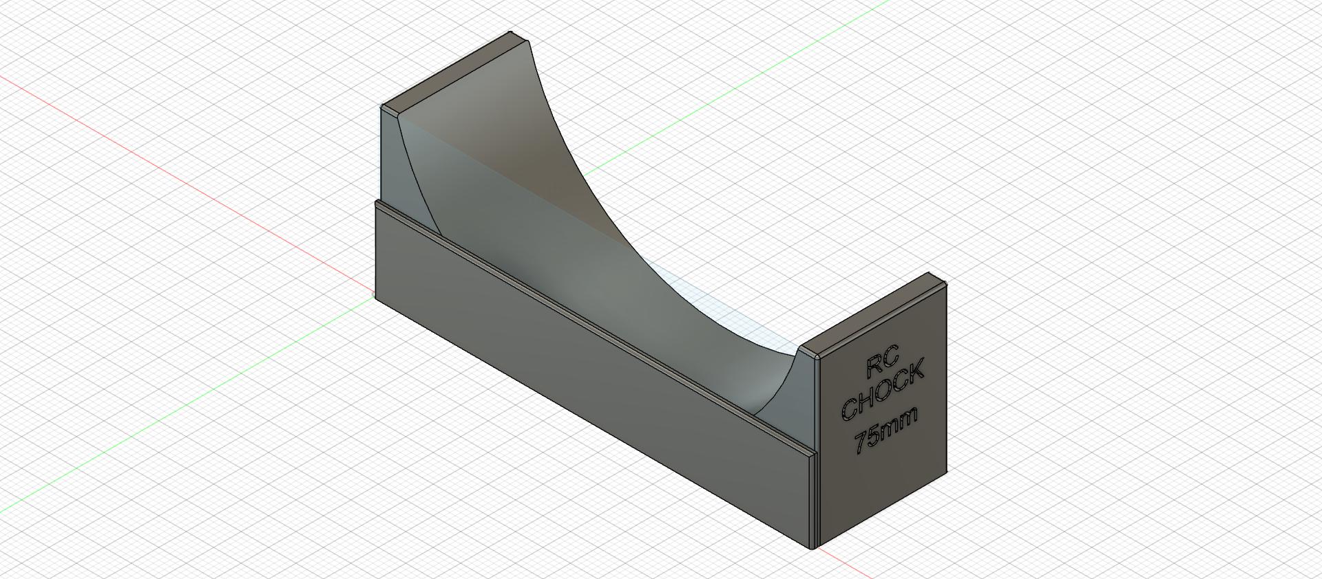 RC plane 75mm wheel chock