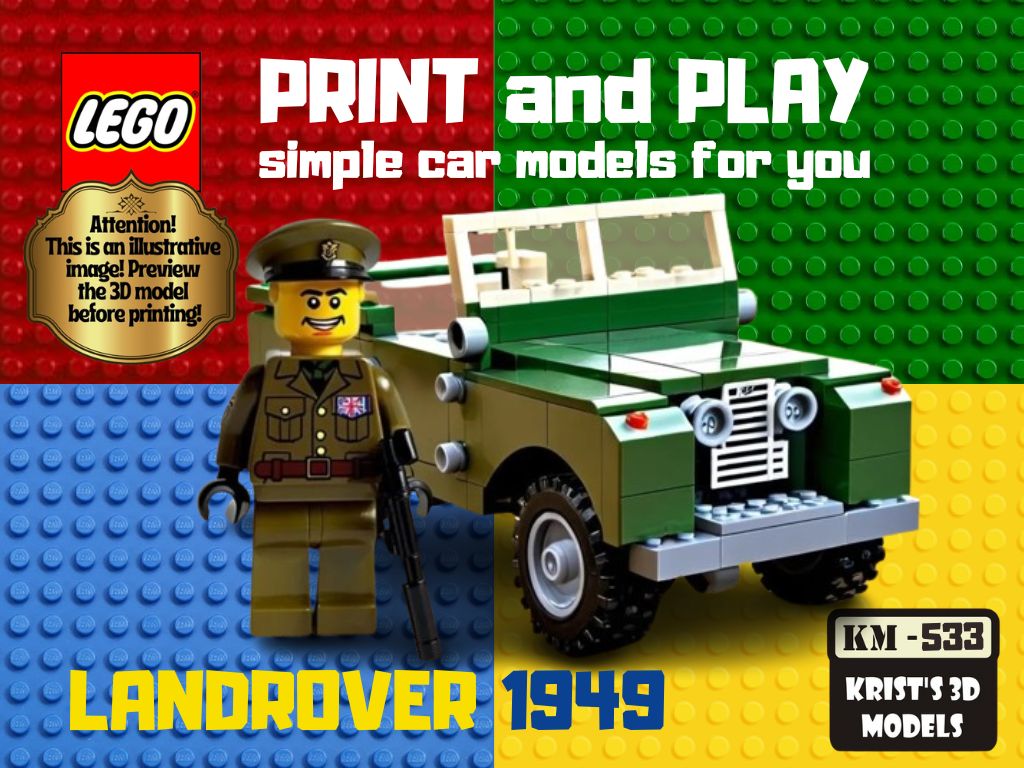 Lego Army Land Rover 1949