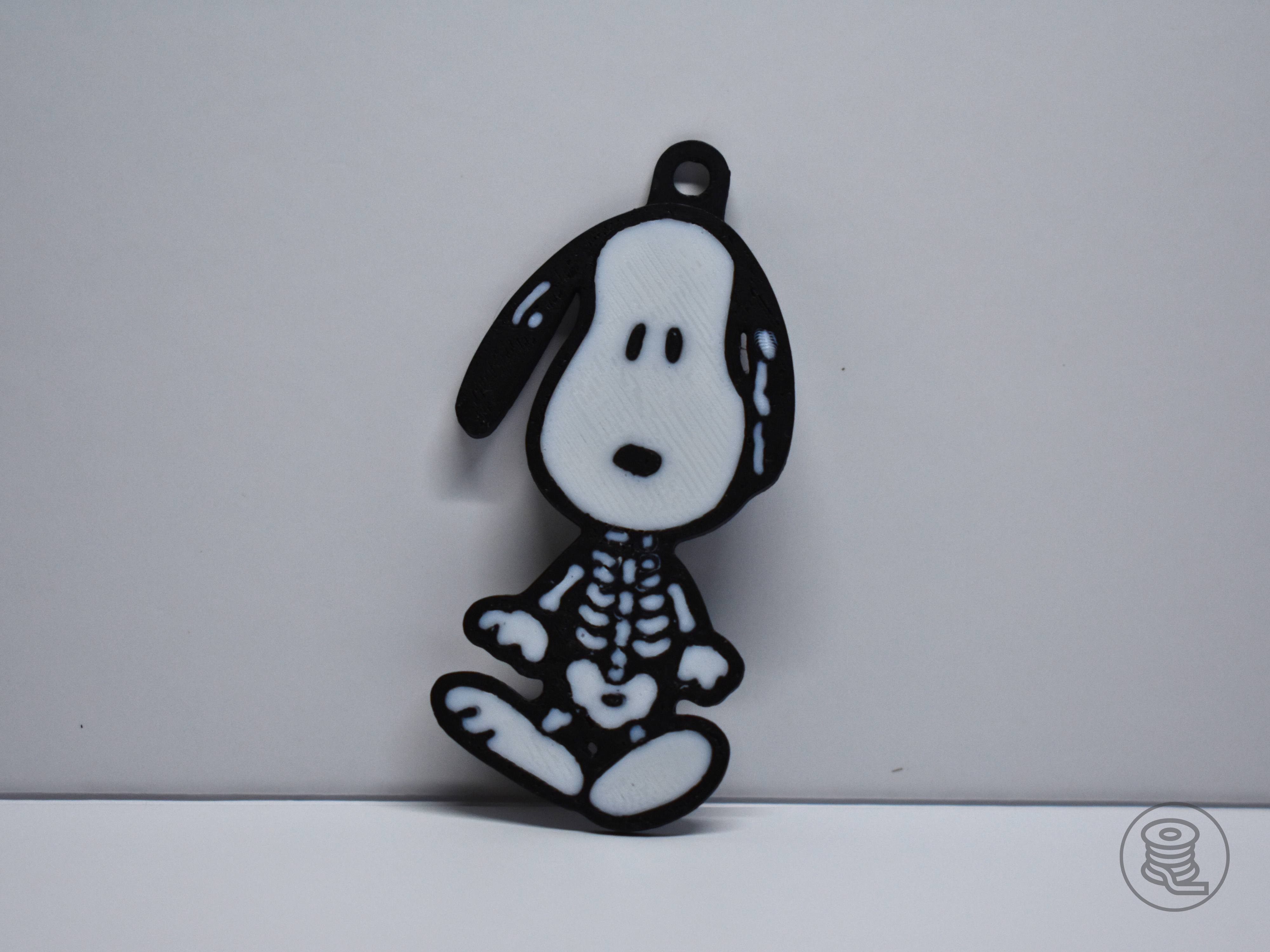 Snoopy Skeleton Keychain