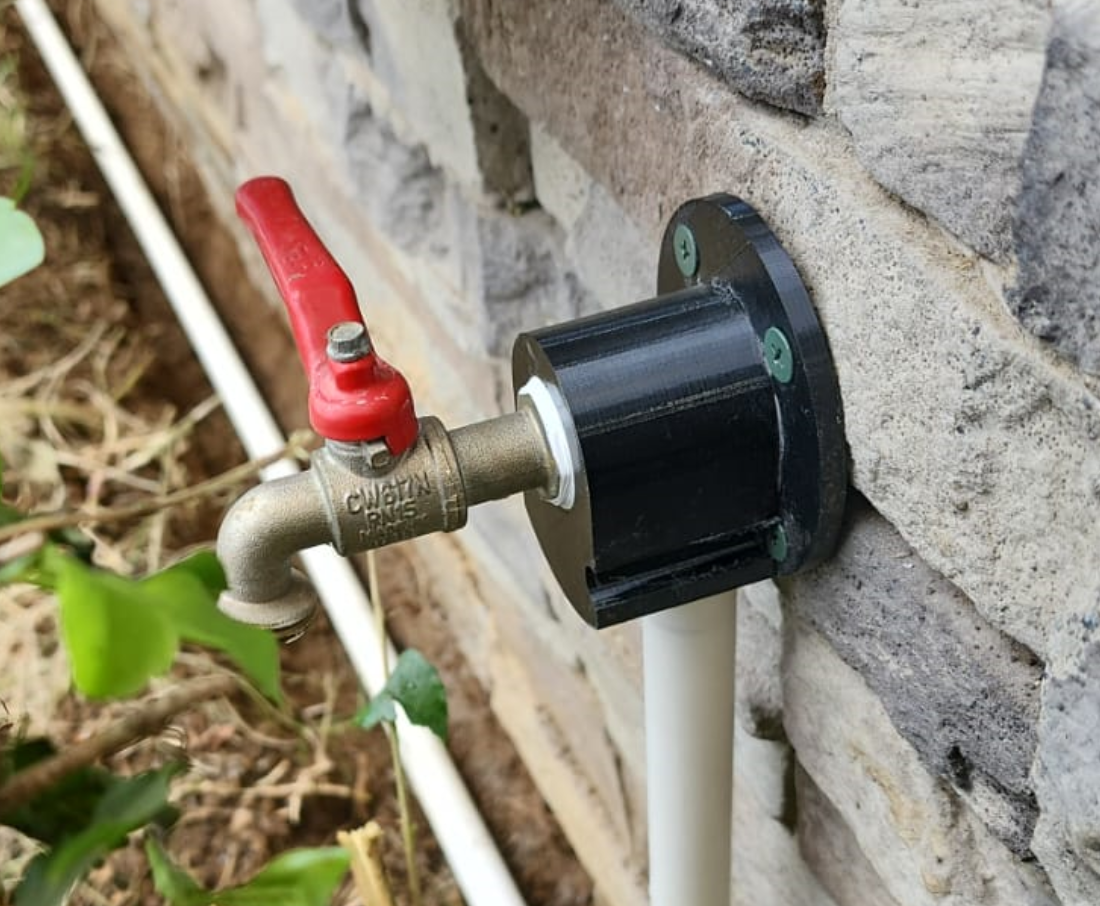 PVC Elbow Holder for exterior tap Installation
