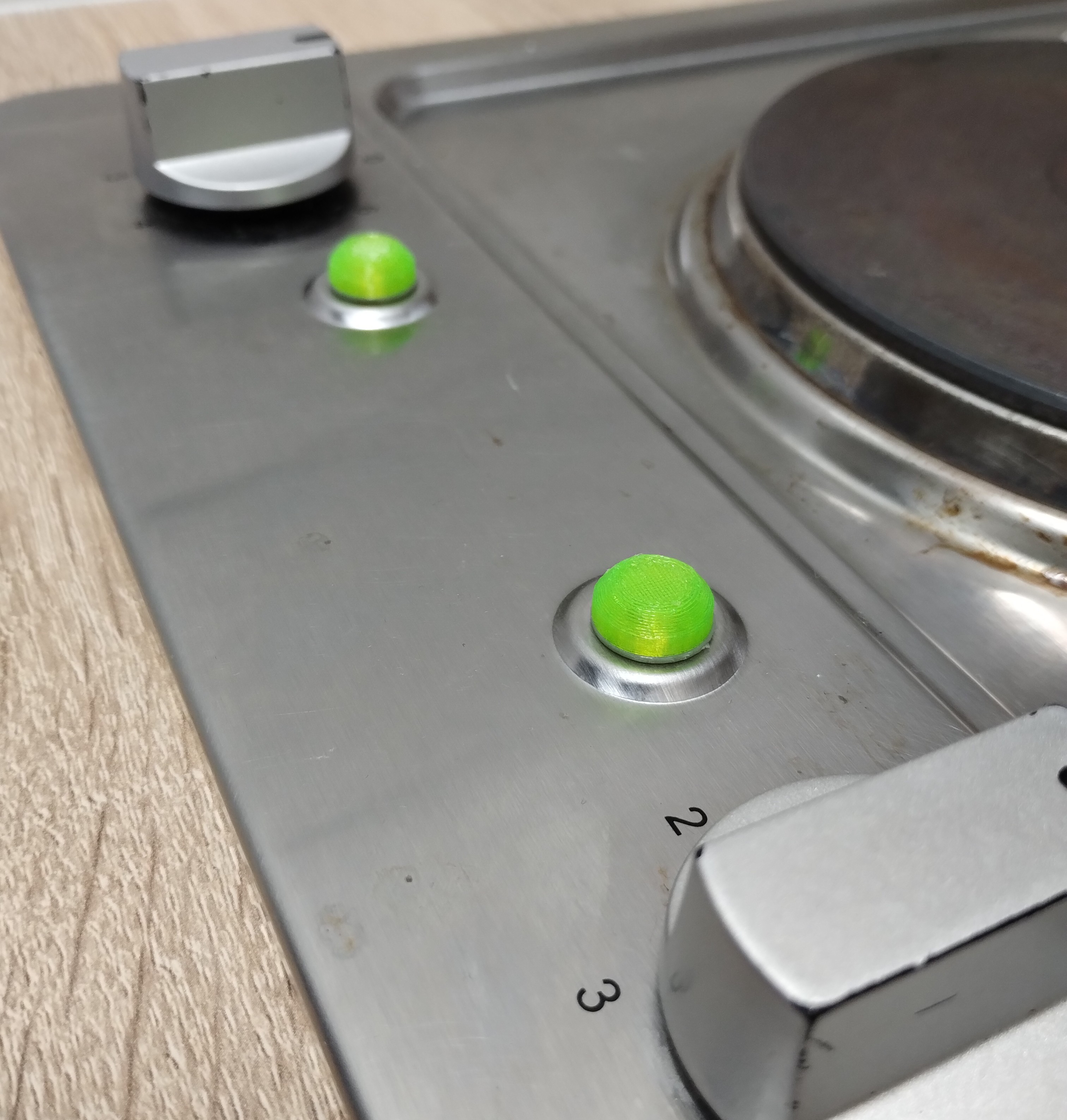 Hotplates (double hob) indicator light cover / Kochplatten Lampen Adeckung - PKM
