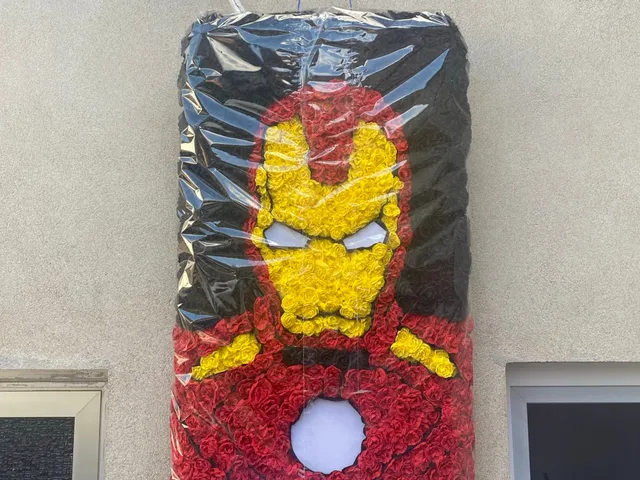 Maibild / Maiherz "Iron Man" - beleuchtet